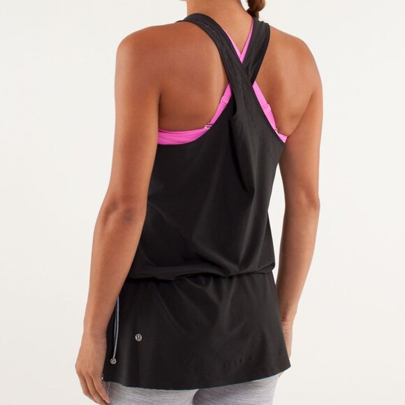 Lululemon Run: Light As Air Tunic Black size 6 - Picture 1 of 7